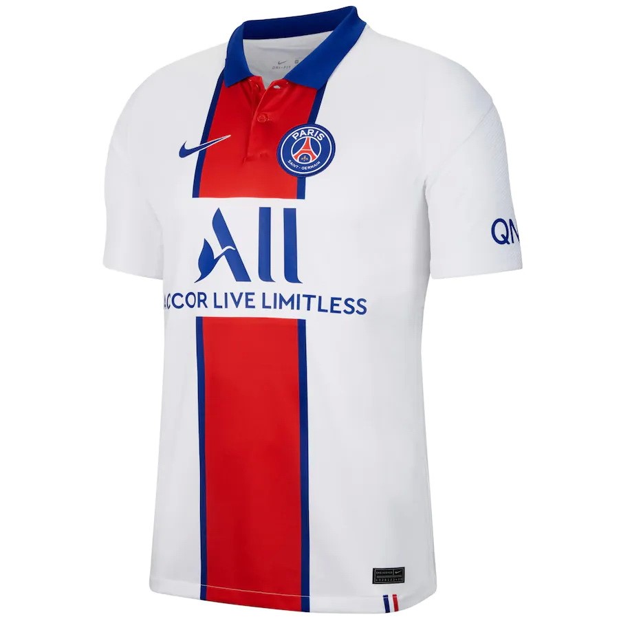 Thailande Maillot Football Paris Saint Germain Exterieur 2020-21 Blanc